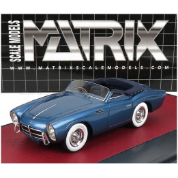 MATRIX SCALE MODELS PEGASO Z-102 2-SERIES SAOUTCHIK CABRIOLET OPEN 1954 - LIGHT BLUE 1/43