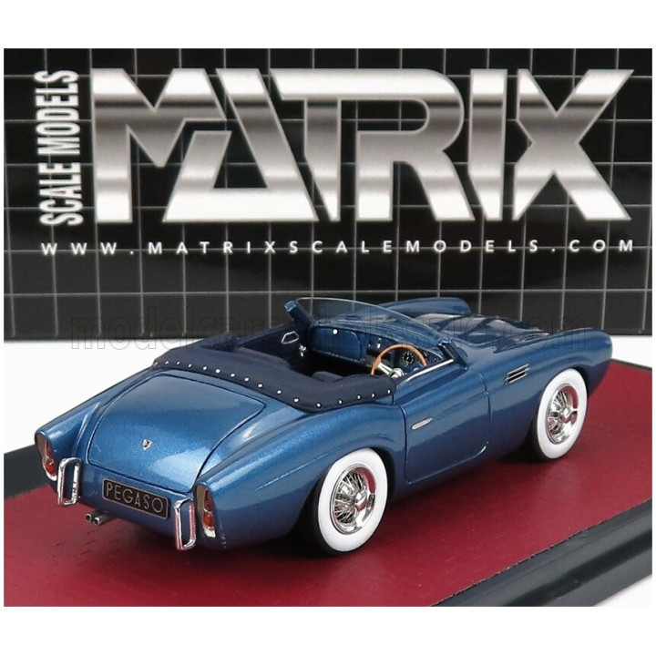 MATRIX SCALE MODELS PEGASO Z-102 2-SERIES SAOUTCHIK CABRIOLET OPEN 1954 - LIGHT BLUE 1/43