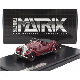 MATRIX SCALE MODELS ROVER 12hp (P1) TOURER CABRIOLET OPEN 1934 - BORDEAUX 1/43