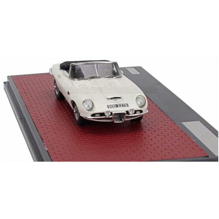MATRIX SCALE MODELS JAGUAR E-TYPE FRUA ROADSTER OPEN 1964 - MATRIMONIO - JUST MARRIED - WEDDING WITH 2 FIGURES - WHITE 1/43