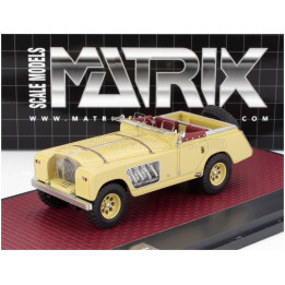 MATRIX SCALE MODELS LAND ROVER 109 BELL AURENS LONGNOSE OPEN 2008 - SAND 1/43