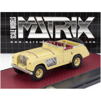 MATRIX SCALE MODELS LAND ROVER 109 BELL AURENS LONGNOSE OPEN 2008 - SAND 1/43