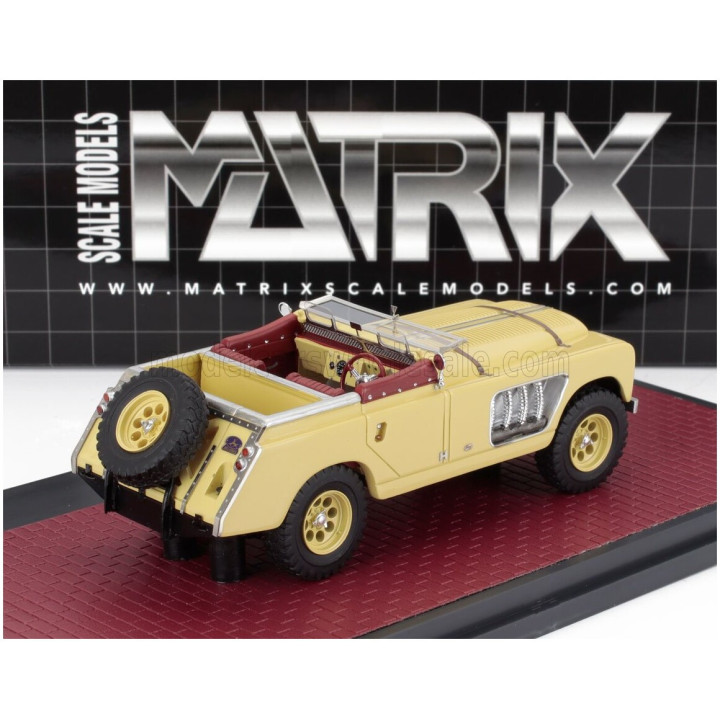 MATRIX SCALE MODELS LAND ROVER 109 BELL AURENS LONGNOSE OPEN 2008 - SAND 1/43