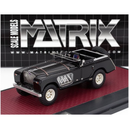 MATRIX SCALE MODELS LAND ROVER 109 BELL AURENS LONGNOSE OPEN 2008 - BLACK 1/43