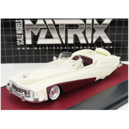 MATRIX SCALE MODELS MERCURY TEMPLETON SATURN BOB HOPE SPECIAL 1948 - WHITE RED 1/43