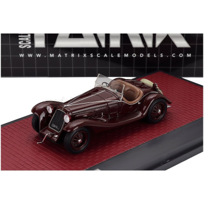 MATRIX SCALE MODELS MASERATI V4 SPORT 16V SPIDER CABRIOLET 1929 - BORDEAUX 1/43