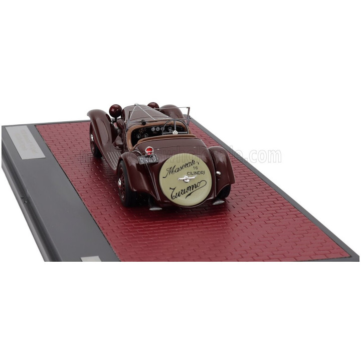 MATRIX SCALE MODELS MASERATI V4 SPORT 16V SPIDER CABRIOLET 1929 - BORDEAUX 1/43