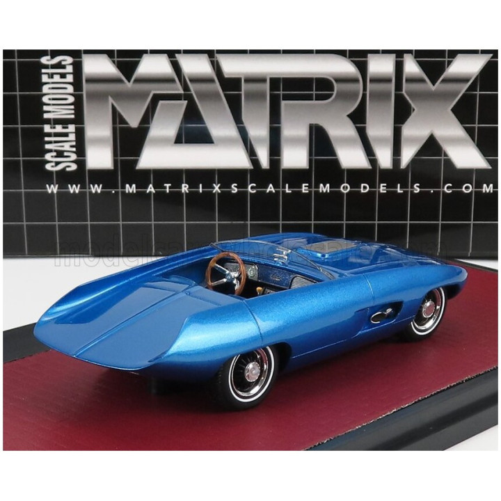 MATRIX SCALE MODELS PONTIAC VIVANT 77 ADAMS SPIDER 1965 - BLUE MET 1/43