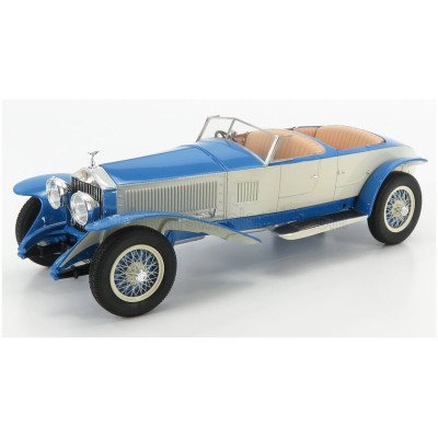 MATRIX SCALE MODELS ROLLS ROYCE PHANTOM EXPERIMENTAL VEHICLE ch.10EX BY BARKER CABRIOLET 1926 - LIGHT BLUE WHITE 1/18