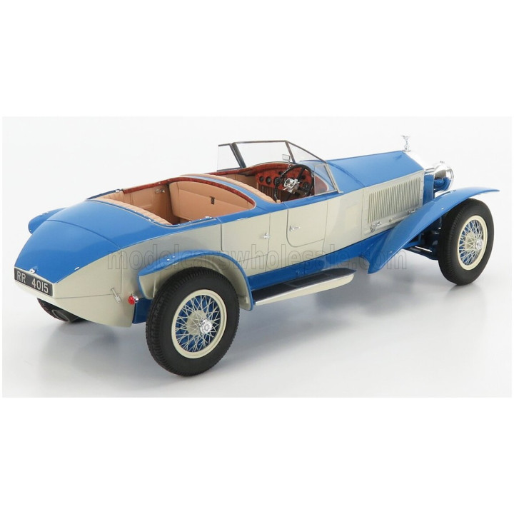 MATRIX SCALE MODELS ROLLS ROYCE PHANTOM EXPERIMENTAL VEHICLE ch.10EX BY BARKER CABRIOLET 1926 - LIGHT BLUE WHITE 1/18