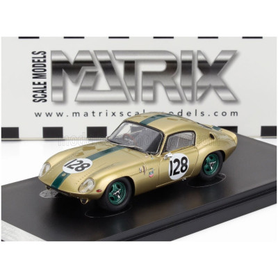 MATRIX SCALE MODELS LOTUS ELAN 26R COUPE N 128 RACING 1964 - GOLD GREEN 1/43