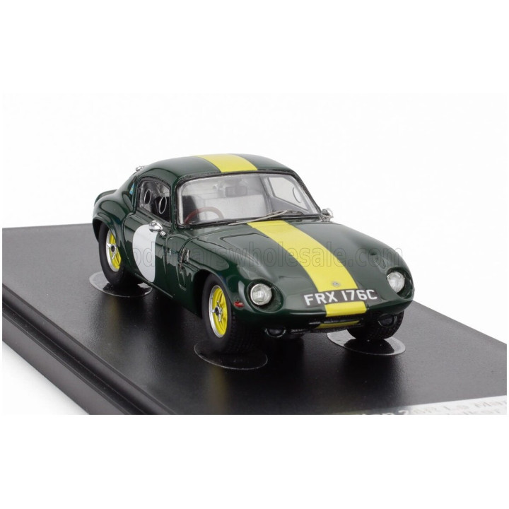MATRIX SCALE MODELS LOTUS ELAN 26R COUPE N 00 RACING 1964 - GREEN YELLOW 1/43