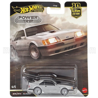 MATTEL HOT WHEELS FORD USA MUSTANG SVO COUPE 1984 - SILVER 1/64