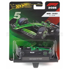 MATTEL HOT WHEELS SAUBER F1 C45 TEAM STAKE KICK N 5 SEASON 2025 GABRIEL BORTOLETO - GREEN BLACK 1/64