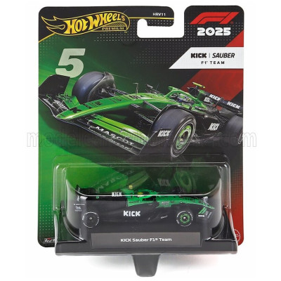 MATTEL HOT WHEELS SAUBER F1 C45 TEAM STAKE KICK N 5 SEASON 2025 GABRIEL BORTOLETO - GREEN BLACK 1/64
