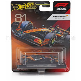 MATTEL HOT WHEELS McLAREN F1 MCL39 TEAM MCLAREN N 81 SEASON 2025 OSCAR PIASTRI - ORANGE BLACK 1/64