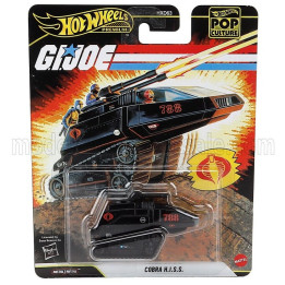 MATTEL HOT WHEELS TANK COBRA H.I.S.S. - G.I.JOE - CM. 6.0 - BLACK 1/64