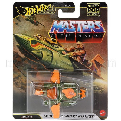 MATTEL HOT WHEELS TV SERIES WIND RAIDER - MASTERS OF THE UNIVERSE - HE-MAN - ORANGE GREEN 1/64