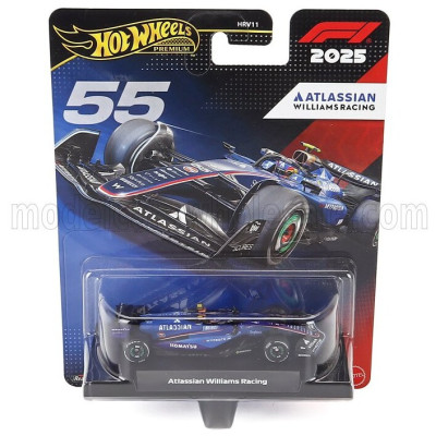 MATTEL HOT WHEELS WILLIAMS F1 FW47 TEAM WILLIAMS ATLASSIAN RACING N 55 SEASON 2025 CARLOS SAINZ - BLUE BLACK 1/64