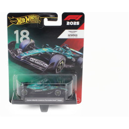 MATTEL HOT WHEELS ASTON MARTIN F1 AMR25 TEAM ARAMCO COGNIZANT N 18 SEASON 2025 LANCE STROLL - GREEN BLACK 1/64