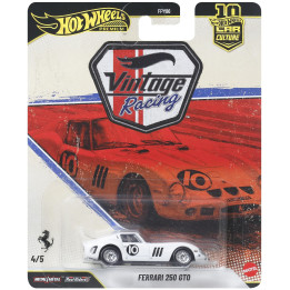 MATTEL HOT WHEELS FERRARI FERRARI 250 GTO N 10 RACING 1962 - WHITE 1/64