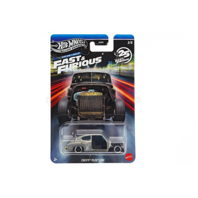 MATTEL HOT WHEELS CHEVROLET DOM'S FLEETLINE 1948 - FAST & FURIOUS - GREY 1/64