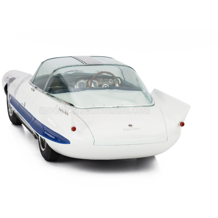 MAXIMA ALFA ROMEO 6C 3000 SUPERFLOW I PININFARINA 1956 - WHITE BLUE SILVER 1/18