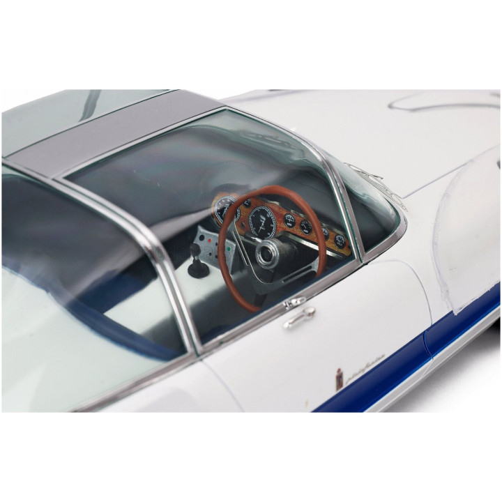 MAXIMA ALFA ROMEO 6C 3000 SUPERFLOW I PININFARINA 1956 - WHITE BLUE SILVER 1/18