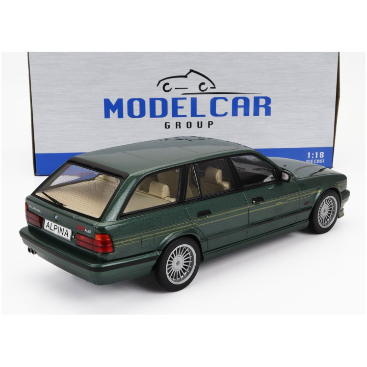MCG BMW 5-SERIES B10 4.6 ALPINA TOURING (E34) SW STATION WAGON 1989 - GREEN MET 1/18