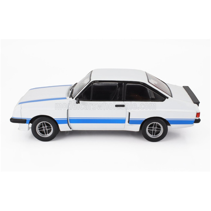 MCG FORD ENGLAND ESCORT MKII RS 2000 X-PACK 1977 - WHITE BLUE 1/18