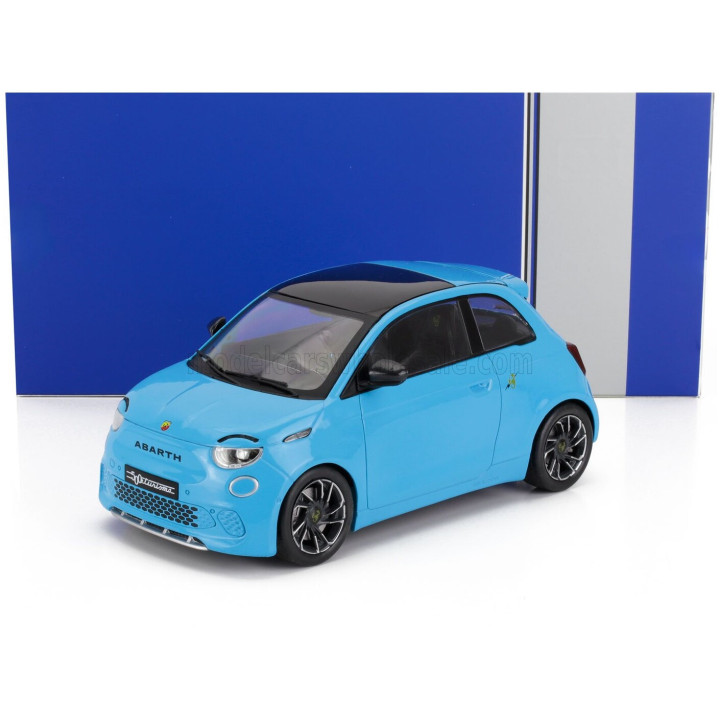 MCG FIAT 500e ABARTH 2024 - LIGHT BLUE 1/18