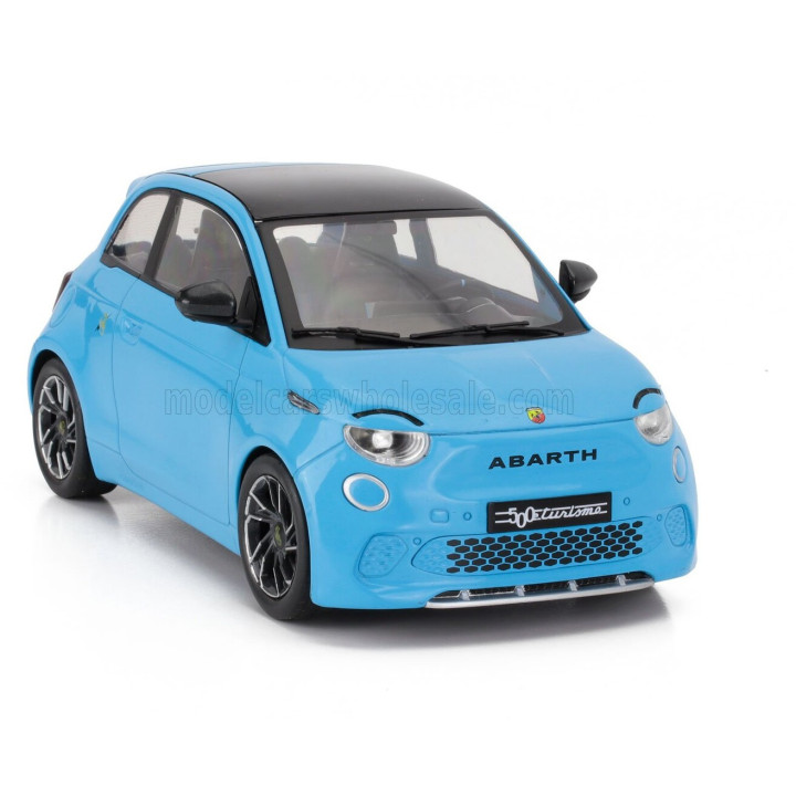 MCG FIAT 500e ABARTH 2024 - LIGHT BLUE 1/18