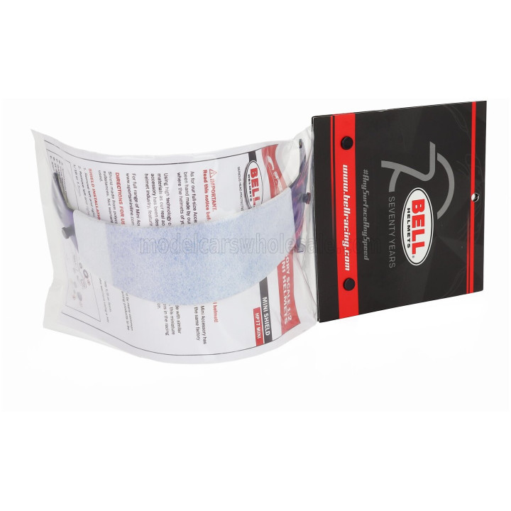 MINI HELMET BELL HELMET MINI VISOR SHIELD HP77 ML - BLUE 1/2