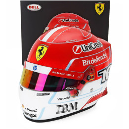 MINI HELMET BELL HELMET CHARLES LECLERC 2026 F1 SF-26 TEAM FERRARI HP N 16 - RED WHITE 1/2
