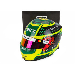MINI HELMET BELL HELMET OSCAR PIASTRI 2026 F1 AUSTRALIAN GP TEAM McLAREN MASTERCARD N 81 - YELLOW GREEN 1/2