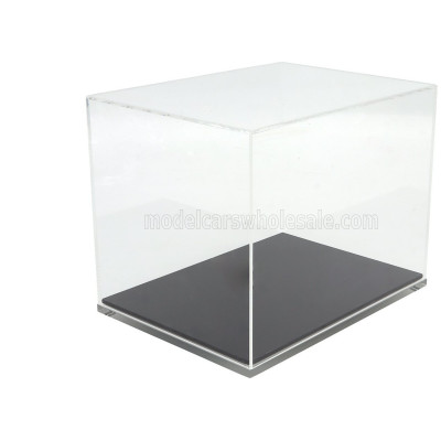 MINI HELMET BELL HELMET VETRINA DISPLAY BOX FOR 1/2 MINI HELMET - BASE IN PLASTICA NERA - PLASTIC BASE BLACK - Lungh.LENGTH cm