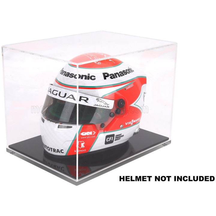 MINI HELMET BELL HELMET VETRINA DISPLAY BOX FOR 1/2 MINI HELMET - BASE IN PLASTICA NERA - PLASTIC BASE BLACK - Lungh.LENGTH cm