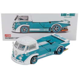 MINI GT VOLKSWAGEN T1 PICK-UP KAIDO WORKS V1 1972 - LIGHT GREEN WHITE 1/64