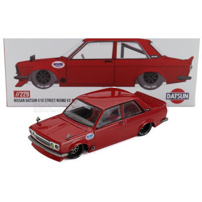 MINI GT DATSUN 510 STREET NISMO V3 1969 - RED 1/64