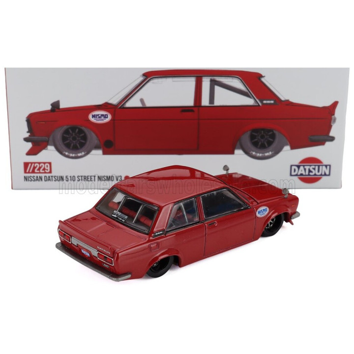 MINI GT DATSUN 510 STREET NISMO V3 1969 - RED 1/64