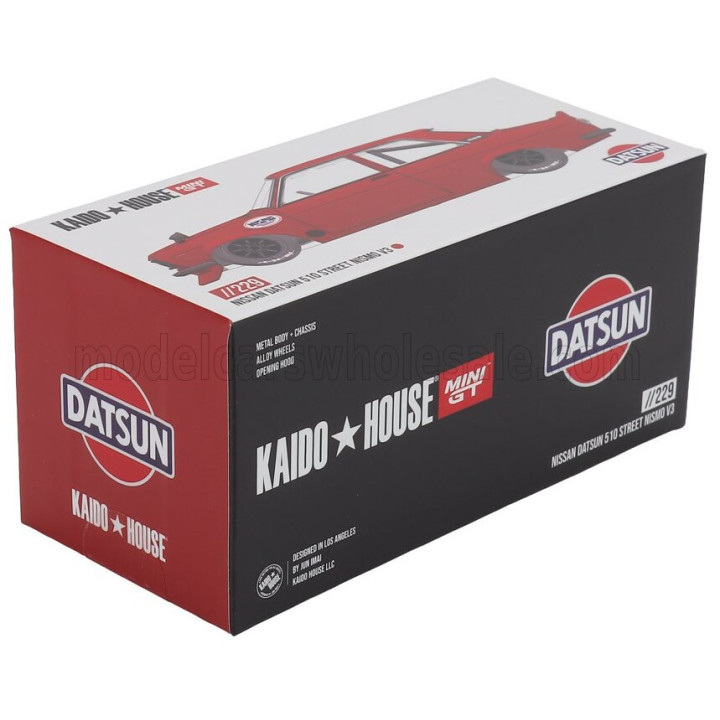 MINI GT DATSUN 510 STREET NISMO V3 1969 - RED 1/64
