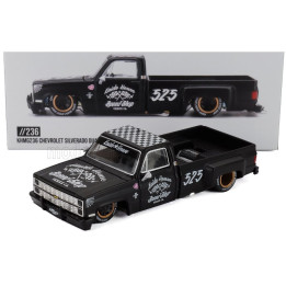 MINI GT CHEVROLET SILVERADO PICK-UP N 525 HOT ROD V1 LHD 1980 - BLACK 1/64