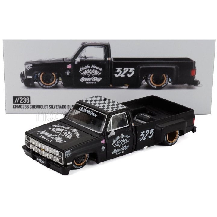 MINI GT CHEVROLET SILVERADO PICK-UP N 525 HOT ROD V1 LHD 1980 - BLACK 1/64