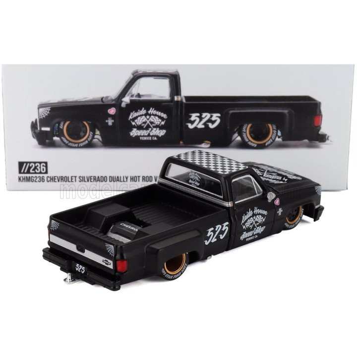 MINI GT CHEVROLET SILVERADO PICK-UP N 525 HOT ROD V1 LHD 1980 - BLACK 1/64