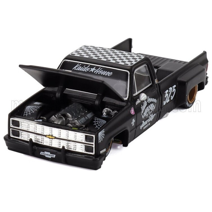 MINI GT CHEVROLET SILVERADO PICK-UP N 525 HOT ROD V1 LHD 1980 - BLACK 1/64