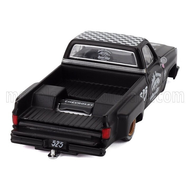 MINI GT CHEVROLET SILVERADO PICK-UP N 525 HOT ROD V1 LHD 1980 - BLACK 1/64