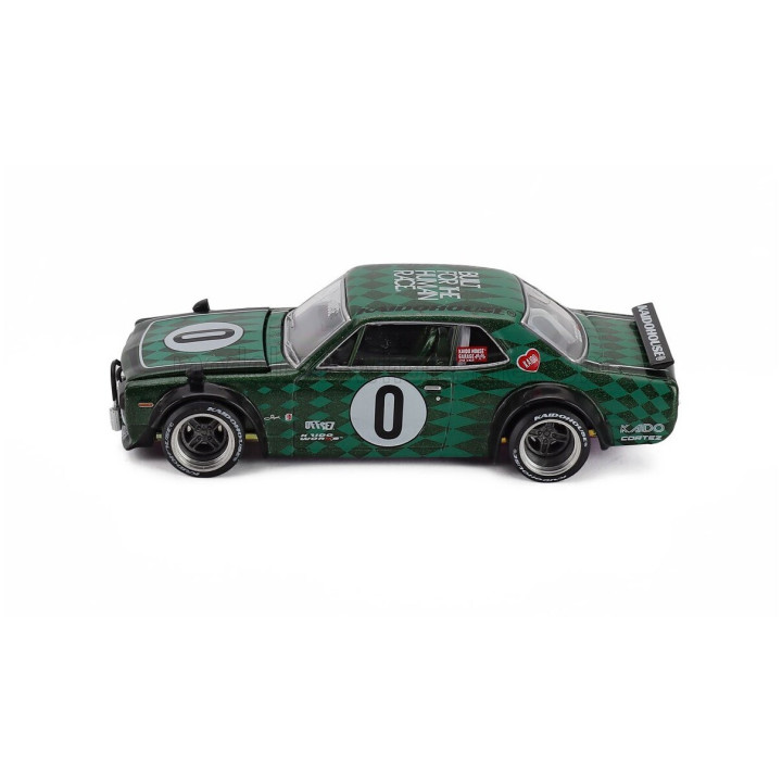 MINI GT NISSAN SKYLINE GT-R (KPGC10) N 0 CORTEZ V1 1969 - GREEN 1/64