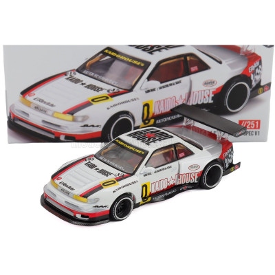 MINI GT NISSAN SILVIA (S13) CIRCUIT SPEC N 0 V1 COUPE 1991 - WHITE 1/64