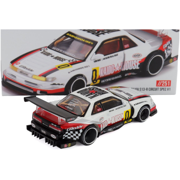 MINI GT NISSAN SILVIA (S13) CIRCUIT SPEC N 0 V1 COUPE 1991 - WHITE 1/64