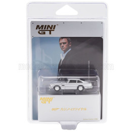 MINI GT ASTON MARTIN DB5 1964 - 007 JAMES BOND - CASINO ROYALE - JAPANESE BLISTER PACKAGING - SILVER 1/64